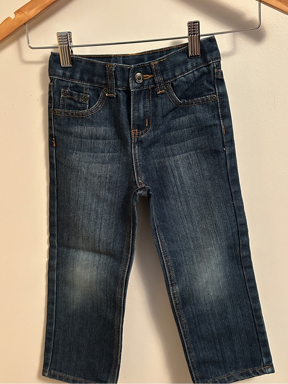 Lee Dark Blue Kids' Jeans with Gold Stitching - Picture 1 of 8